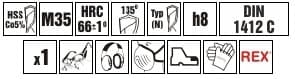 Koboltbor 10,0 mm HSS-G Co5%