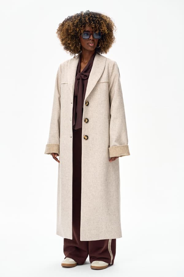 Wami Lys Beige Damefrakke 36