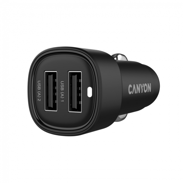 CANYON OnDrive 24 24W 2xUSB-A Biloplader Sort