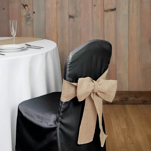 Skydd, klänning för stol, svart, tyg