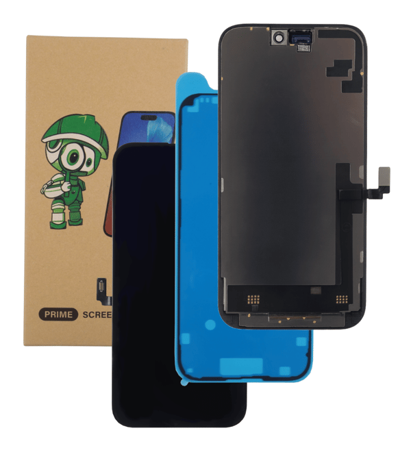 Original LCD-display för Apple iPhone 16 Plus med bytt glas utan IC