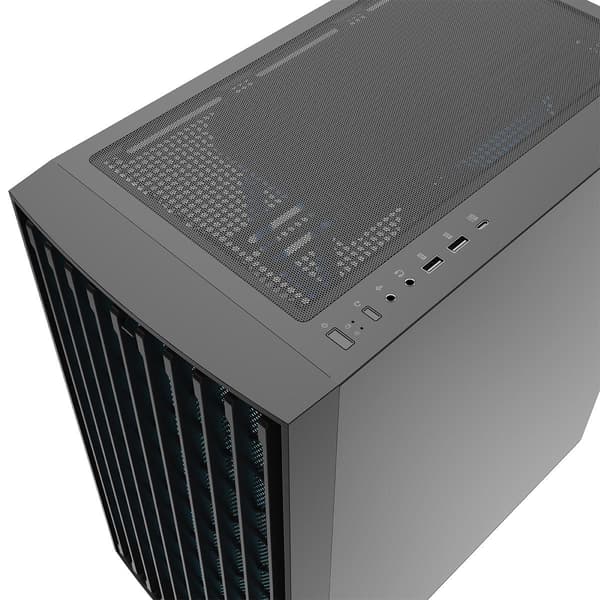 Modecom BREEZE ARGB FLOW Midi USB Typ-C-fodral, svart