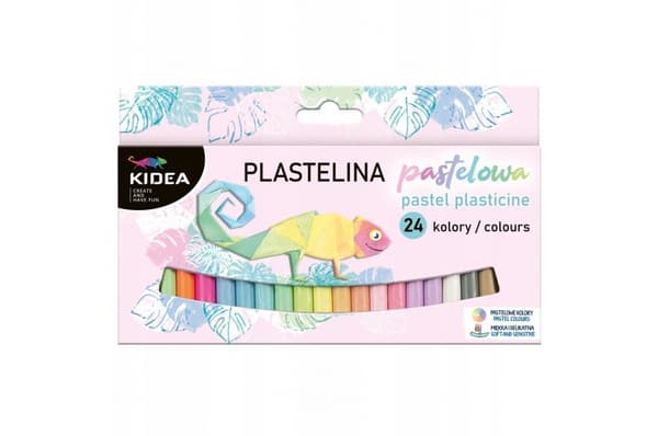 Kidea skole plasticine pastel 24 farver
