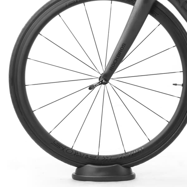 Forhjulsstøtte til cykeltræner - sort