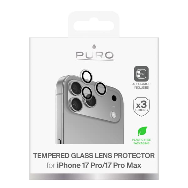Hærdet glas til iPhone 17 Pro / iPhone 17 Pro Max Individuelle linser