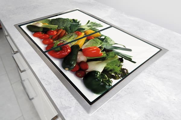 GLASSKYDDSPLATTA FÖR KÖK 2x35x52 GRÖNSAKER