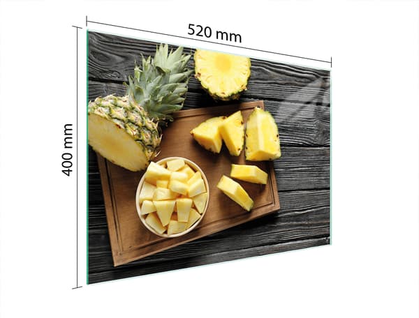 SKÄRBRÄDA I GLAS 52x40 ANANAS