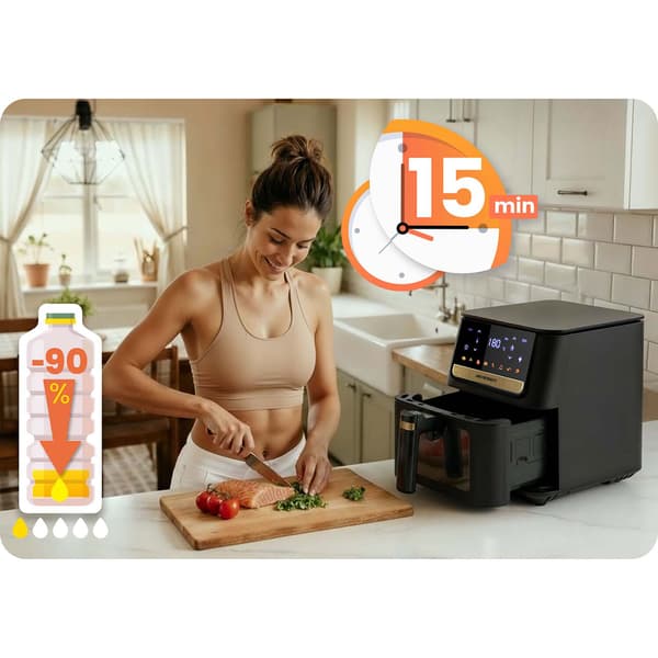 Airfryer Berdsen BD-655 svart