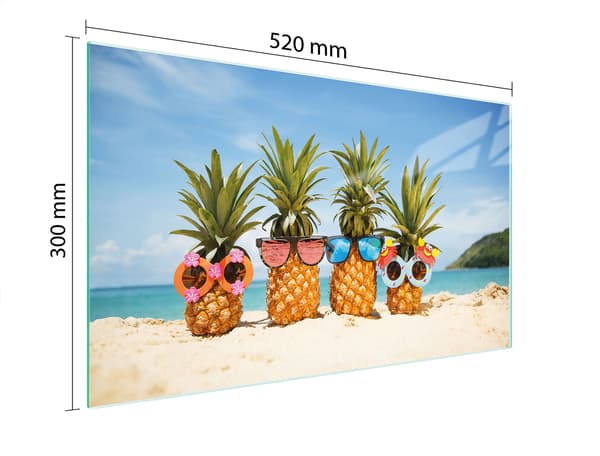 GLAS SKÆREBRÆT 52x30 ANANAS