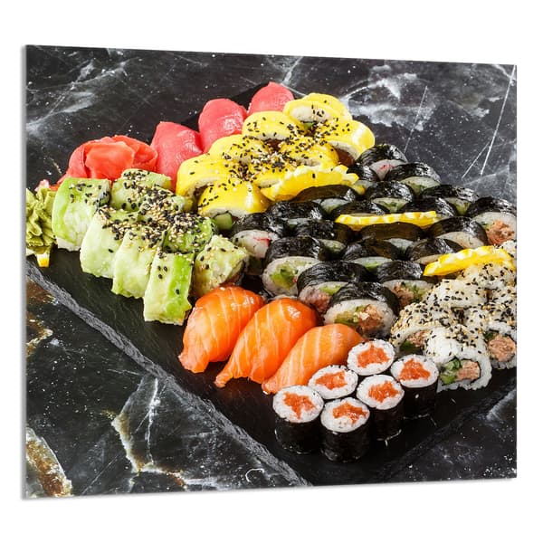 GLASPANEL TIL KØKKEN 65x60 Sushi