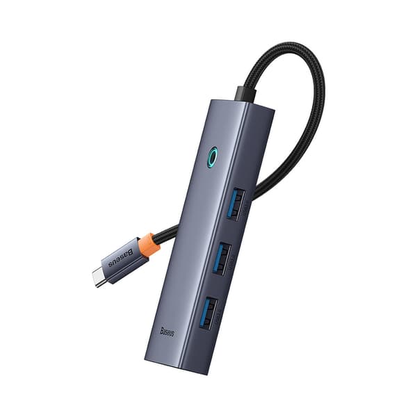 HUB 5-i-1 Splitter USB-C til HDMI USB-A USB-C PD 4K - Grå