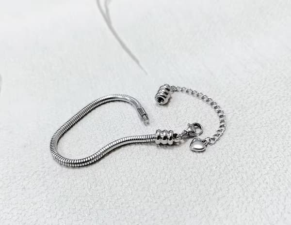 Pulsera Pandora con base de corazón modular Pulsera Trusky