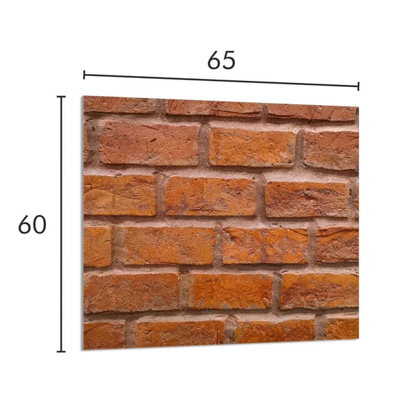 KEITTIÖN LASIPANEELI 65x60 Tiili