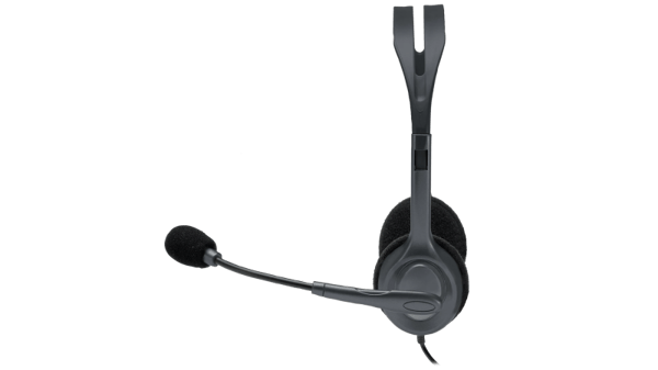 Logitech H111 Stereo Headset med ledning, 3,5 mm jackstik, Sort