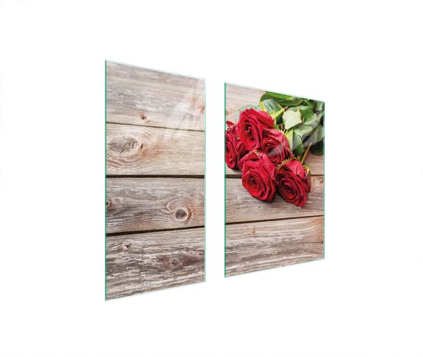 GLASBESKYTTELSESPLADE 75x52 ROSER