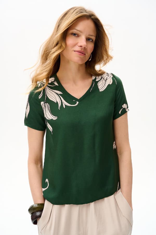 Una Mørkegrøn Damebluse Una Mørkegrøn Damebluse 38
