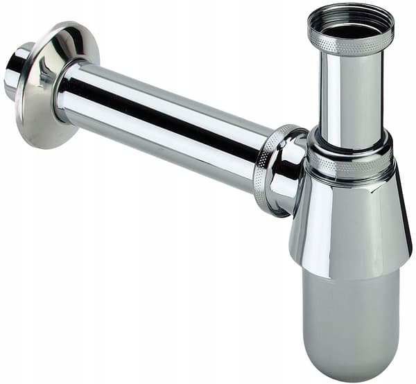 Viega 1 1/4" krom flaske vaskeunderskab sifon