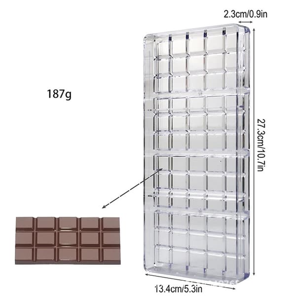 Chokoladeform lavet af polycarbonat CHOKOLADEBRÆT