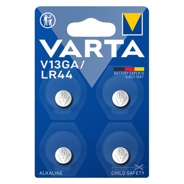 Varta V13GA 1.5V alkalinappiparisto kellolle 4 kpl x2