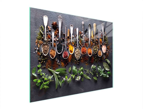SKÄRBRÄDA I GLAS 52x40 KRYDDOR