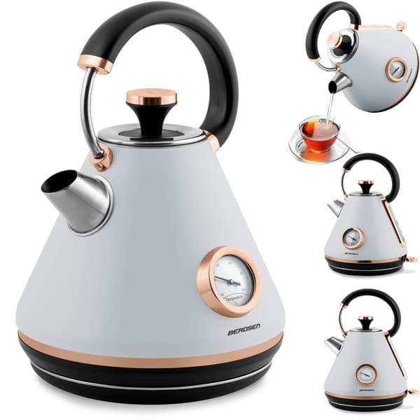 Elkedel med termometer 1,7L Berdsen BD-701 grå