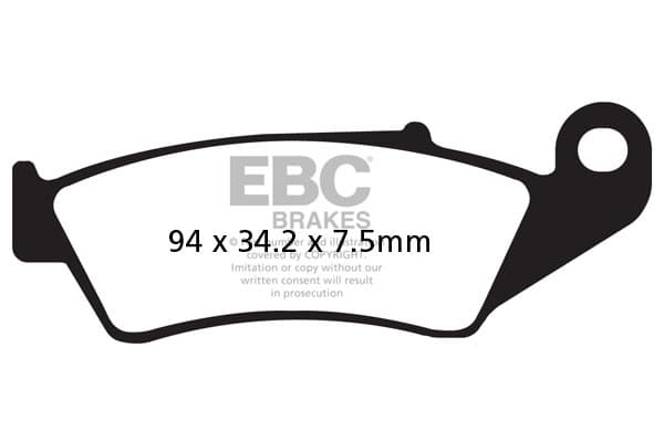 EBC FA185TT jarrupalat (setti yhdelle levylle)