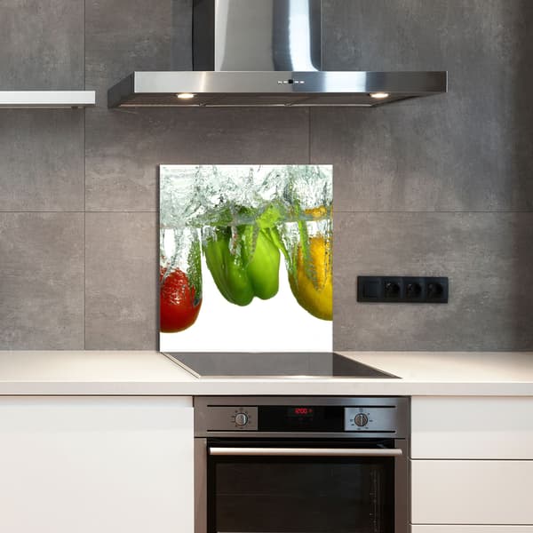 GLASPANEL TIL KØKKEN 60x65 Paprika