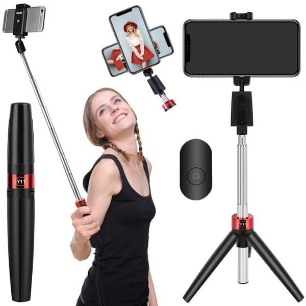 Selfie-stativ med Bluetooth-fjernkontrol