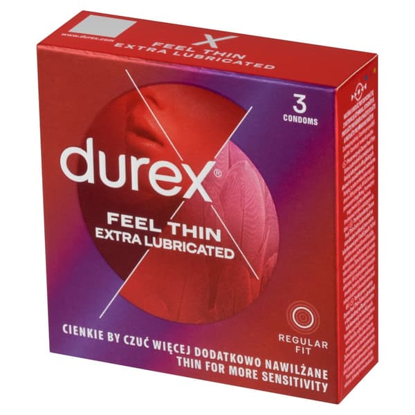 DUREX Feel Theen Extra Kondomer 1-pack - 3 st