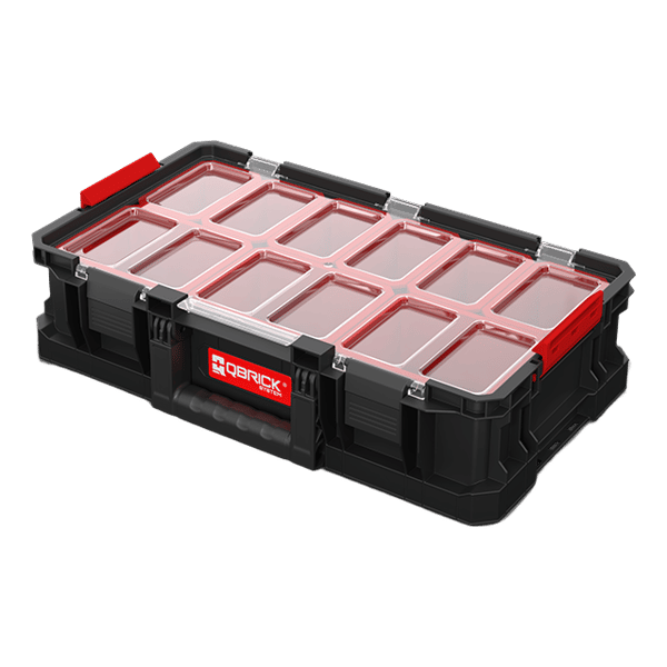 QBRICK SYSTEM TWO ORGANIZER Plus med lock stor verktygslåda 14,3 l