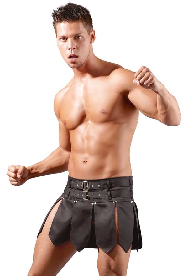 Svenjoyment Herre Gladiator Nederdel Sort XL
