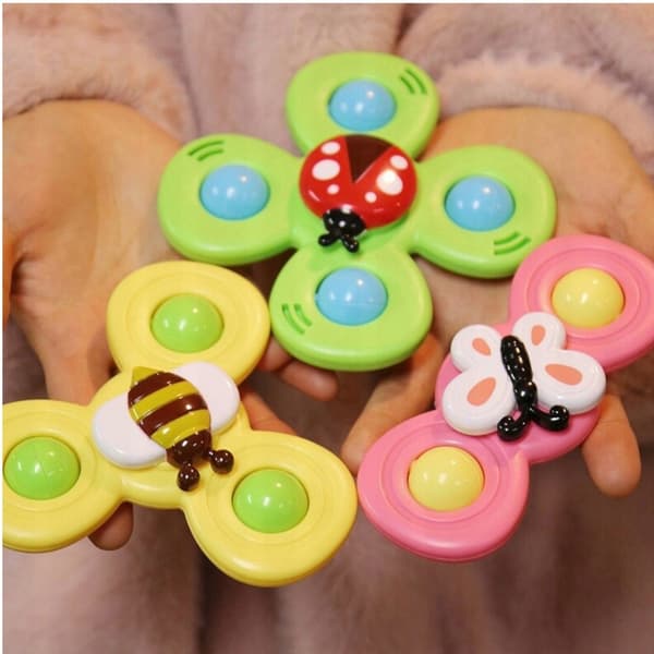 3 sensoriske sugekopper rasle spinner ME-042