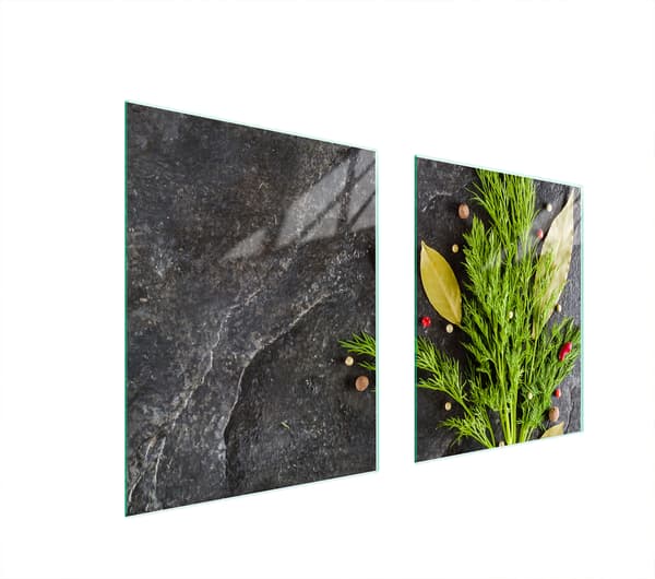 GLASSKYDDSPLÅT FÖR SPIS 85x52 KOPPAR