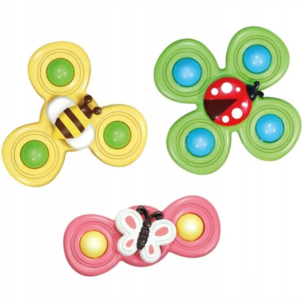 3 sensoriska sugkoppar skallra spinner ME-042