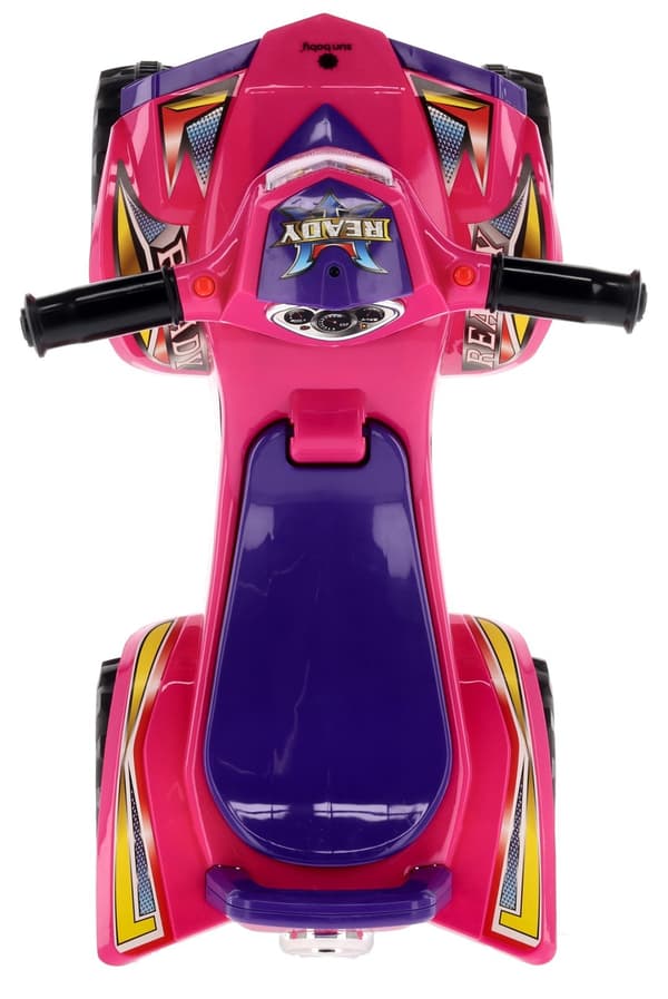 Åkstol for etåringer Quad lilla og pink