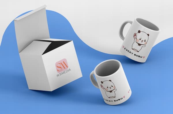 DUDU och BUBU-mugg med roligt tryck som present