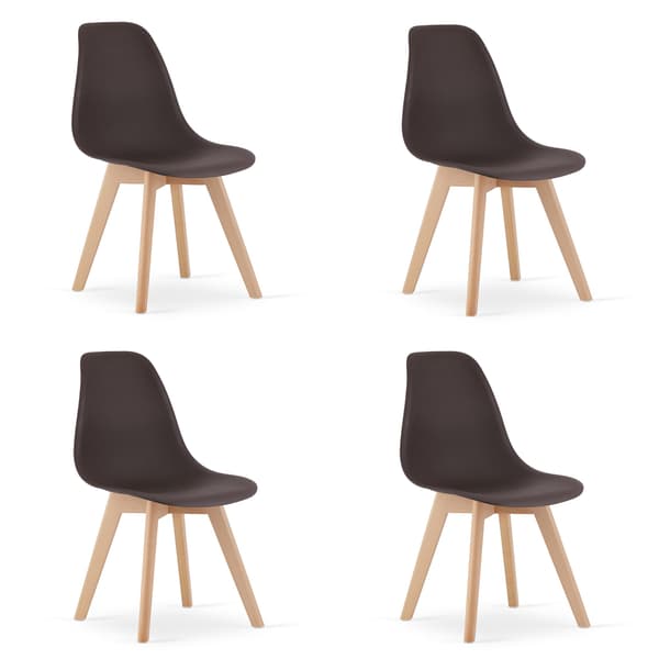 KITO stol kaffe / naturlige ben x 4