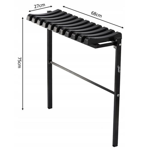 MEB8275 KLAPPEBÆNK LÆNGDE 68 CM SORT TIL HAVE, KIRKEGÅRD