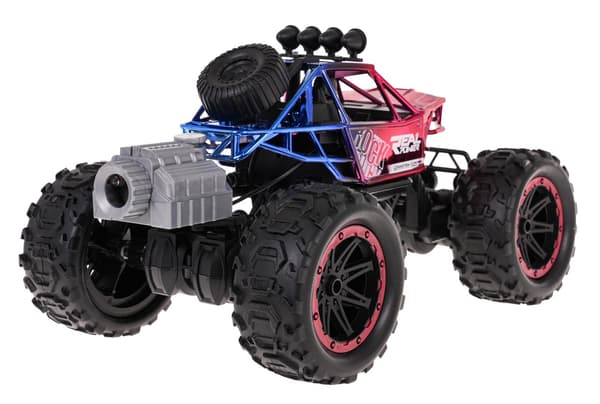 REAL ROCK Crawler med røgfunktion R/C Rød