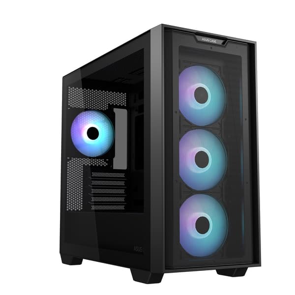 ASUS A21 PLUS ARGB computerkabinet sort, Mini-ITX, 465 mm