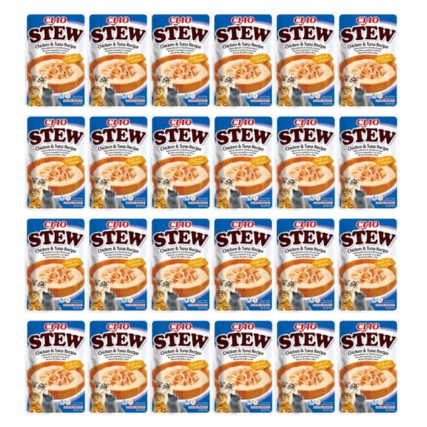 INABA CIAO vådfoder til katte med kyllingegryderet 24x40g