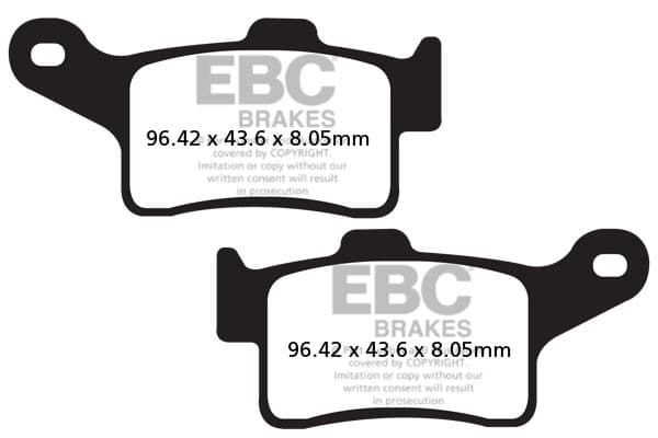 EBC FA631V V-PAD jarrupalat (setti yhdelle levylle)