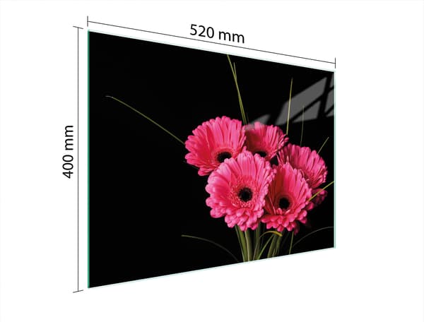 GLASSKÆREBRÆT 52x40 GERBERA