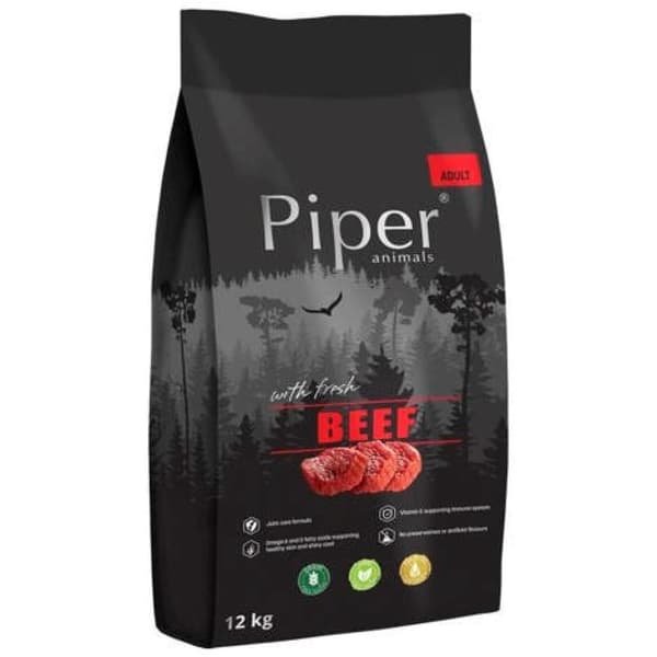 DOLINA NOTECI Piper Animals med oksekød Tørfoder til hunde 12 kg pose