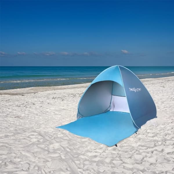 Självfällbart strandtält, turistskärm