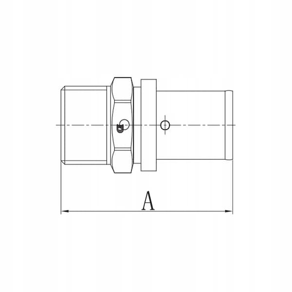 PEX NIPPEL 25X3/4 GZ PRESSMÆSSET