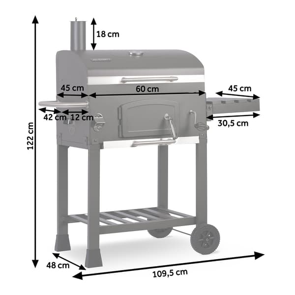 Berdsen BD-891 kulgrill med låg, sort
