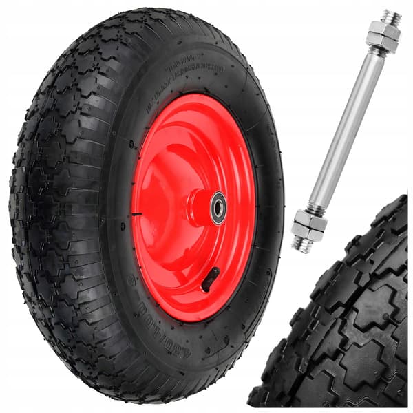 Kottikärrypyörä, kärrypyörä GEKO 4.80/4.00-8 2PR + 12 mm akseli