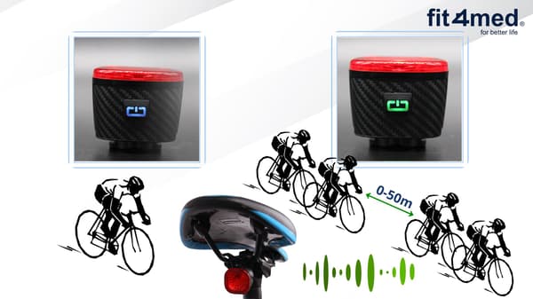 Metal cykel baglygte intelligent USB
