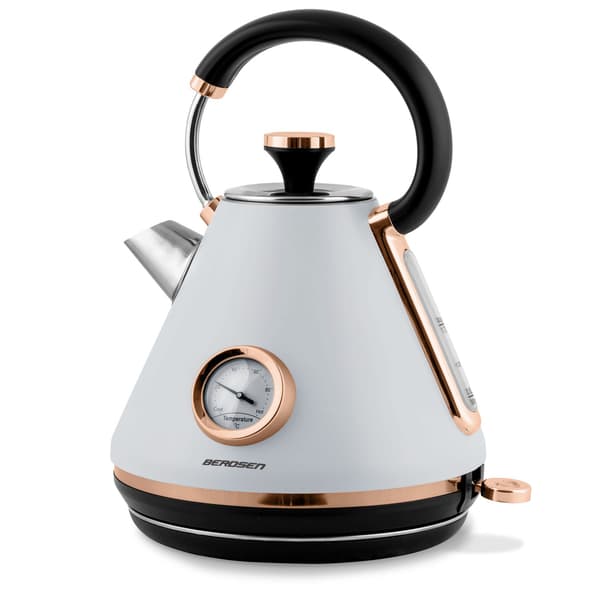 Vattenkokare med termometer 1,7L Berdsen BD-701 grå